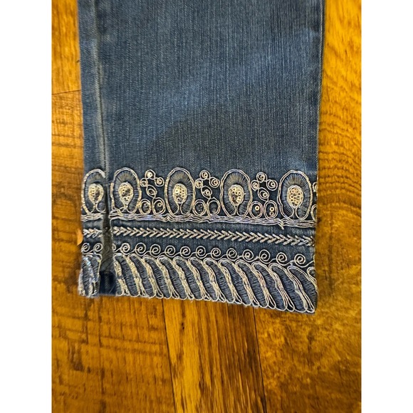 Soft Surrounding Straight Leg Ankle 10p Silver Cuffed Jeans - Picture 2 of 6